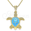 Collares con Dije 04.380.0001.3.20 Oro Laminado, Diseño de Tortuga, Pulido, Tono Dorado (20 Inches Length)