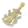 Dije Religioso 05.380.0010 Oro Laminado, Pulido, Tono Dorado