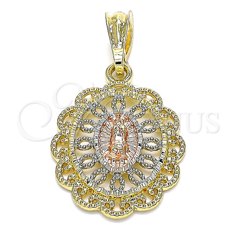 Dije Religioso 05.380.0011 Oro Laminado, Pulido, Tono Dorado
