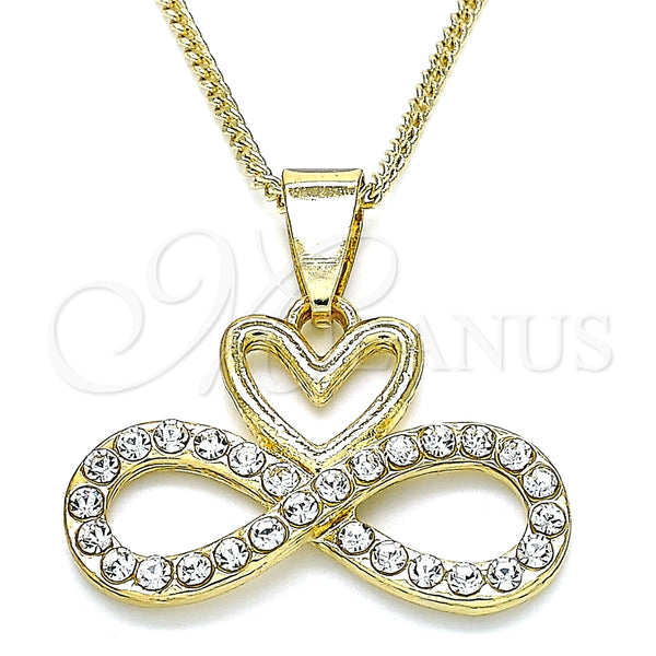 Collares con Dije 04.380.0004.20 Oro Laminado, Pulido, Tono Dorado (20 Inches Length)