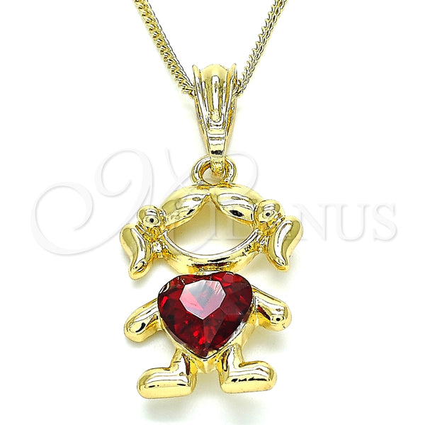 Collares con Dije 04.380.0007.20 Oro Laminado, Pulido, Tono Dorado (20 Inches Length)