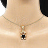 Collares con Dije 04.380.0008.20 Oro Laminado, Pulido, Tono Dorado (20 Inches Length)