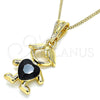 Collares con Dije 04.380.0008.20 Oro Laminado, Pulido, Tono Dorado (20 Inches Length)