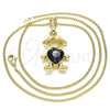 Collares con Dije 04.380.0008.20 Oro Laminado, Pulido, Tono Dorado (20 Inches Length)