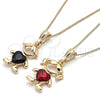 Collares con Dije 04.380.0008.20 Oro Laminado, Pulido, Tono Dorado (20 Inches Length)