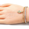 Pulsera de Dije 03.63.2184.08 Oro Laminado, Pulido, Tono Dorado (8 Inches Length)