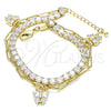 Pulsera de Dije 03.63.2188.08 Oro Laminado, Pulido, Tono Dorado (8 Inches Length)