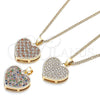 Collares con Dije 04.94.0036.1.20 Oro Laminado, Pulido, Tono Dorado (20 Inches Length)