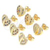 Arete Dormilona 02.94.0107.2 Oro Laminado, Pulido, Tono Dorado
