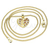 Collares con Dije 04.94.0038.1.20 Oro Laminado, Pulido, Tono Dorado (20 Inches Length)