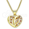 Collares con Dije 04.94.0038.1.20 Oro Laminado, Pulido, Tono Dorado (20 Inches Length)