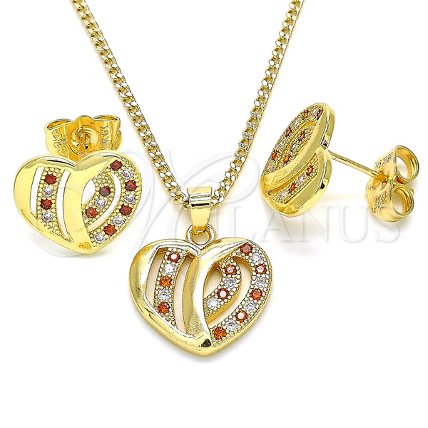 Juego de Arete y Dije de Adulto 10.94.0002.1 Oro Laminado, Pulido, Tono Dorado