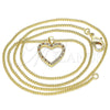 Collares con Dije 04.94.0039.1.20 Oro Laminado, Pulido, Tono Dorado (20 Inches Length)