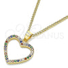 Collares con Dije 04.94.0039.2.20 Oro Laminado, Pulido, Tono Dorado (20 Inches Length)