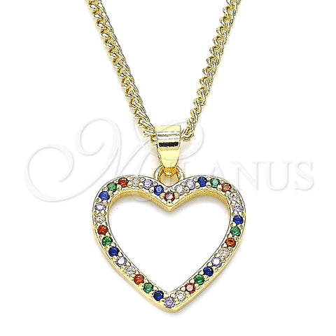 Collares con Dije 04.94.0039.2.20 Oro Laminado, Pulido, Tono Dorado (20 Inches Length)
