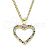 Collares con Dije 04.94.0039.2.20 Oro Laminado, Pulido, Tono Dorado (20 Inches Length)