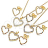 Juego de Arete y Dije de Adulto 10.94.0004.1 Oro Laminado, Pulido, Tono Dorado