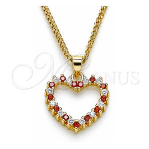 Collares con Dije 04.94.0040.1.20 Oro Laminado, Pulido, Tono Dorado (20 Inches Length)