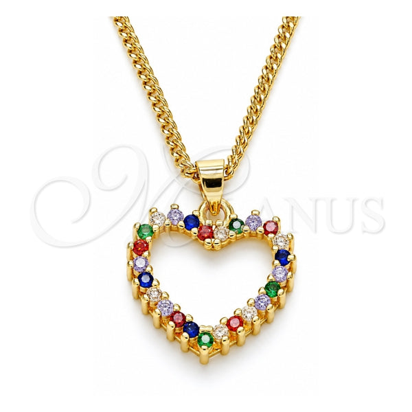 Collares con Dije 04.94.0040.2.20 Oro Laminado, Pulido, Tono Dorado (20 Inches Length)