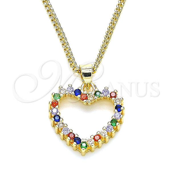 Collares con Dije 04.94.0040.2.20 Oro Laminado, Pulido, Tono Dorado (20 Inches Length)