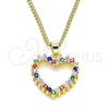 Collares con Dije 04.94.0040.2.20 Oro Laminado, Pulido, Tono Dorado (20 Inches Length)