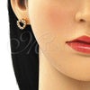 Juego de Arete y Dije de Adulto 10.94.0005.1 Oro Laminado, Pulido, Tono Dorado