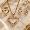 Juego de Arete y Dije de Adulto 10.156.0285.1 Oro Laminado, Pulido, Tono Dorado