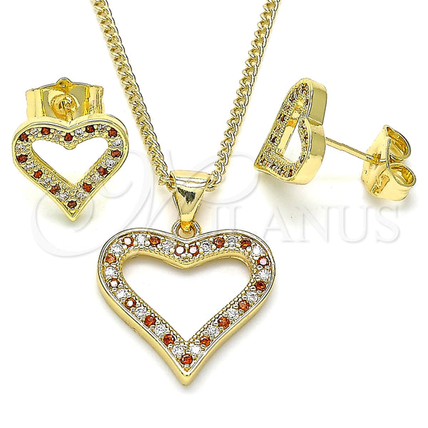 Juego de Arete y Dije de Adulto 10.156.0285.1 Oro Laminado, Pulido, Tono Dorado