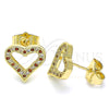 Arete Dormilona 02.156.0484.1 Oro Laminado, Pulido, Tono Dorado