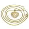 Collares con Dije 04.156.0350.20 Oro Laminado, Pulido, Tono Dorado (20 Inches Length)