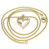 Collares con Dije 04.156.0351.1.20 Oro Laminado, Pulido, Tono Dorado (20 Inches Length)