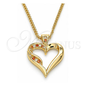 Collares con Dije 04.156.0351.1.20 Oro Laminado, Pulido, Tono Dorado (20 Pulgadas de Largo)