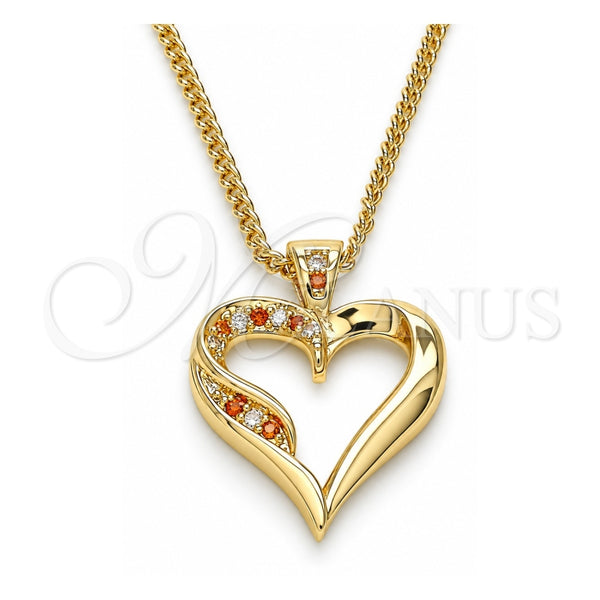 Collares con Dije 04.156.0351.1.20 Oro Laminado, Pulido, Tono Dorado (20 Pulgadas de Largo)