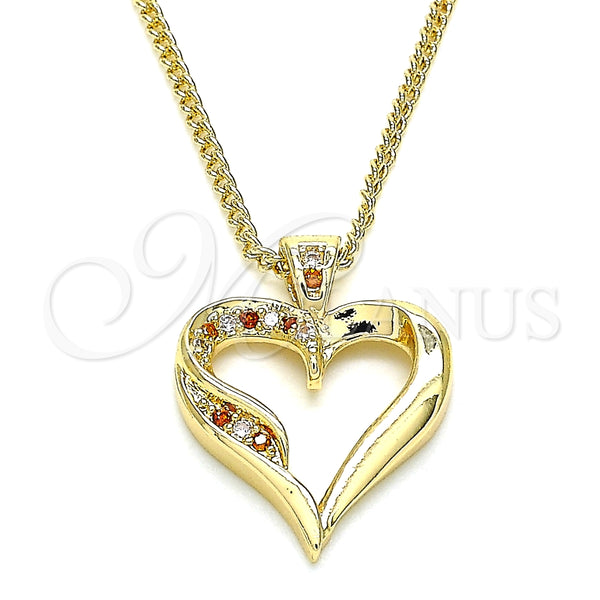 Collares con Dije 04.156.0351.1.20 Oro Laminado, Pulido, Tono Dorado (20 Inches Length)