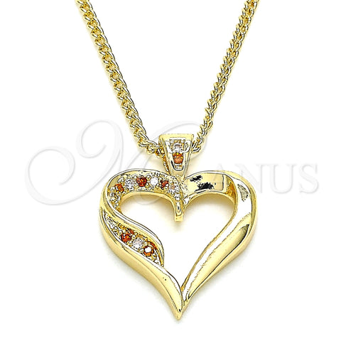 Collares con Dije 04.156.0351.1.20 Oro Laminado, Pulido, Tono Dorado (20 Inches Length)