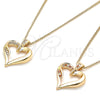 Collares con Dije 04.156.0351.1.20 Oro Laminado, Pulido, Tono Dorado (20 Inches Length)