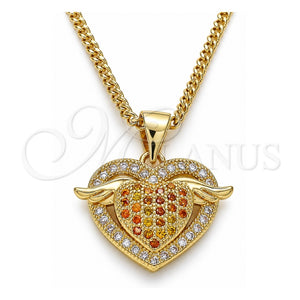 Collares con Dije 04.156.0352.1.20 Oro Laminado, Pulido, Tono Dorado (20 Inches Length)