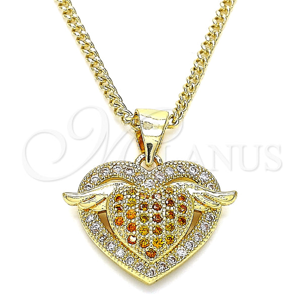 Collares con Dije 04.156.0352.1.20 Oro Laminado, Pulido, Tono Dorado (20 Inches Length)