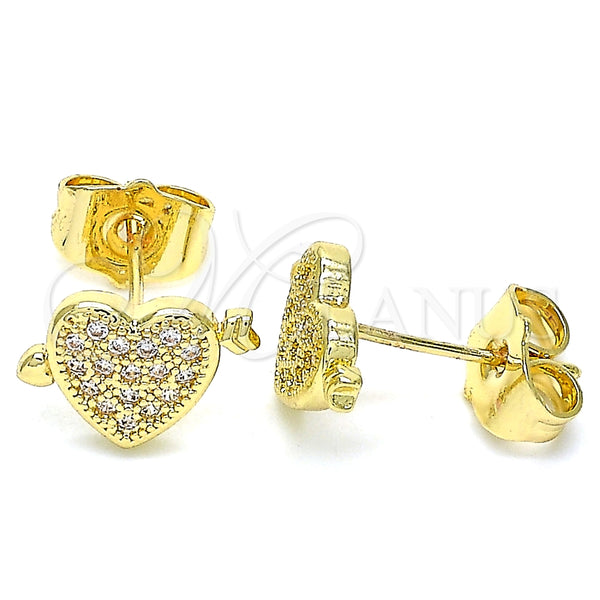Arete Dormilona 02.156.0489 Oro Laminado, Pulido, Tono Dorado
