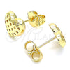 Arete Dormilona 02.156.0490 Oro Laminado, Pulido, Tono Dorado