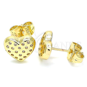 Arete Dormilona 02.156.0490 Oro Laminado, Pulido, Tono Dorado