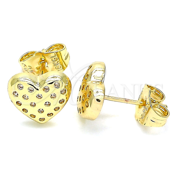 Arete Dormilona 02.156.0490 Oro Laminado, Pulido, Tono Dorado