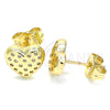 Arete Dormilona 02.156.0490 Oro Laminado, Pulido, Tono Dorado