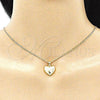 Collares con Dije 04.156.0353.20 Oro Laminado, Pulido, Tono Dorado (20 Inches Length)