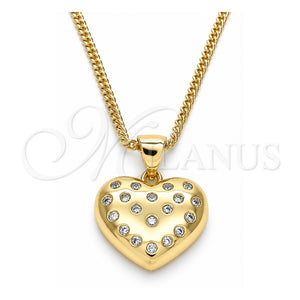 Collares con Dije 04.156.0353.20 Oro Laminado, Pulido, Tono Dorado (20 Pulgadas de Largo)