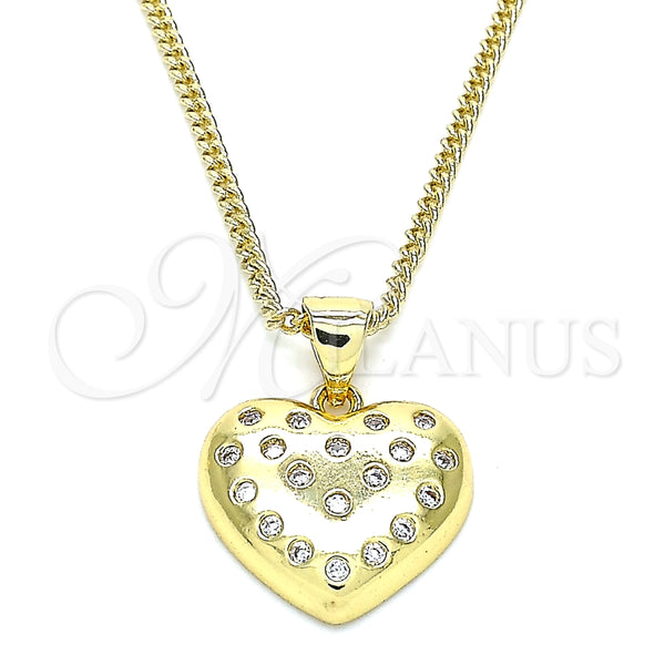 Collares con Dije 04.156.0353.20 Oro Laminado, Pulido, Tono Dorado (20 Inches Length)