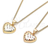 Collares con Dije 04.156.0353.20 Oro Laminado, Pulido, Tono Dorado (20 Inches Length)