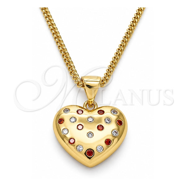 Collares con Dije 04.156.0353.1.20 Oro Laminado, Pulido, Tono Dorado (20 Inches Length)