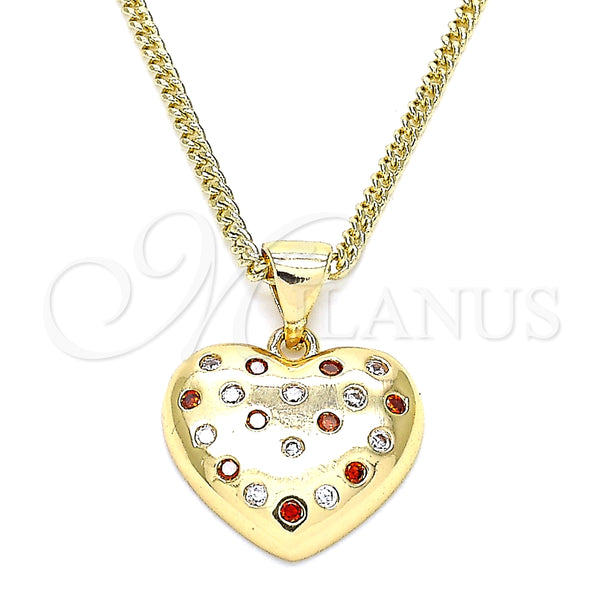 Collares con Dije 04.156.0353.1.20 Oro Laminado, Pulido, Tono Dorado (20 Inches Length)