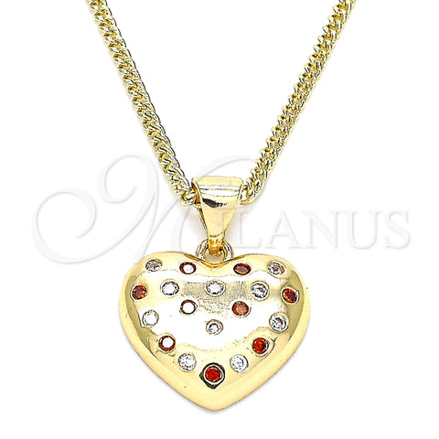 Collares con Dije 04.156.0353.1.20 Oro Laminado, Pulido, Tono Dorado (20 Inches Length)